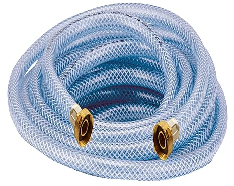Heizungs Heizkörper Radiator Sanitär Füllschlauch Wasser Schlauch 3/4 Anschluss - PN 8 bar (1,0 m, transparent)