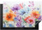 KitchenYeah© Protezione Piano Induzione 75x52 cm Cucina Copri Fornelli Proteggi di Cottura Antiscivolo Tappetino Acquerello - Fiori - Primavera - Natura