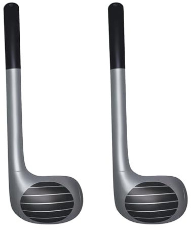 RmKbe Aufblasbarer Golfschläger zum Aufblasen von Fahrern, Golfschlägerzubehör, Kostümzubehör, Party-Dekorationen für Party, 2 Stück