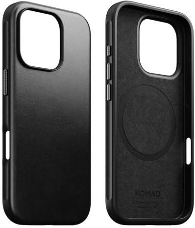 NOMAD - Modern Leather Case - iPhone 16 Pro | Black | Horween