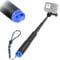 YALLSAME Waterproof Selfie Stick, 7'' - 23'' Short Extension Stick Compact Hand Grip Monopod Pole for GoPro Hero 13 12 11 10 9 8 7 6 5 4 Session Max Insta360 X3 GO3 AKASO DJI Osmo Action Camera
