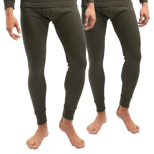 Celodoro 2er Pack Herren Ski-Thermo Unterhose - Lange Winter Unterhosen