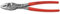 Knipex 82 01 250 SB TwinGrip Front- und Seitengriffzange, 250 mm