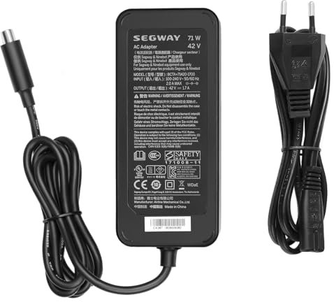 42V Caricatore Alimentatore per Segway Ninebot KickScooter ES2/ES3 Plus/ES4 D18 D28 D38 D40 E22 E25 E45D F20 F30 F40 F25 ES1 ES2 ES3 ES4 Segway Ninebot KickScooter F2 Pro Caricatore