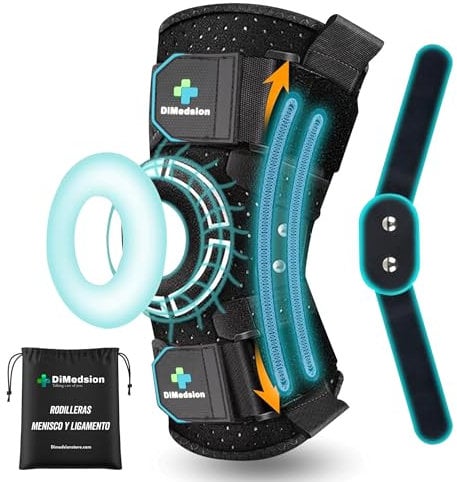 Rodillera menisco y ligamento | Rodilleras menisco y ligamento transpirables, rodillera para menisco con bolsa, rodillera ortopedica con inmovilizador de rodilla, rodillera menisco (S/M/L)