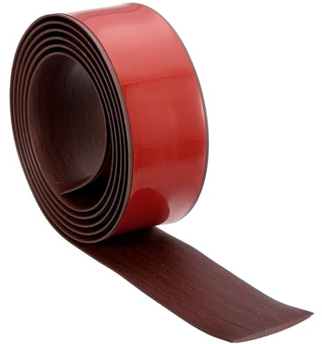QUARKZMAN Bodenübergangsleiste, 2 Zoll x 6,56 Fuß selbstklebende Vinyl-Laminatbodenkante Bodenabdeckstreifen zum Verbinden von Teppich, Bodenfliesen, Rotbuche