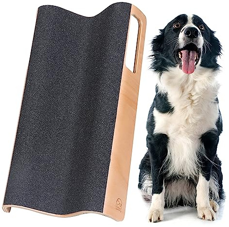 LovIntry M-förmige Kratzunterlage für Hunde, Nagelfeile für Hunde, Spielzeug für die Krallenpflege von Hunden, einfaches Kürzen der Seitennägel des Hundes (L, Regulär)