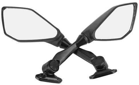 Fesjoy Coppia Specchi di Retrovisore Motociclisti, Adattamento Universale per CBR900 CBR919 CBR929 CBR954, Asta di Metallo, Guscio ABS, Accessori Completi, Migliore Posizione Visiva,