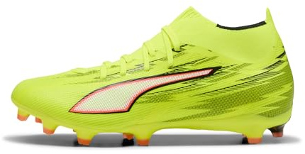 Puma Unisex Ultra 6 Match+ FG/AG Fußballschuh, Yellow Alert Black-Glowing Red-Lime Squeeze, 47 EU, Yellow Alert Puma Schwarz Leuchtend rot Lime Squeeze, 48.5 EU