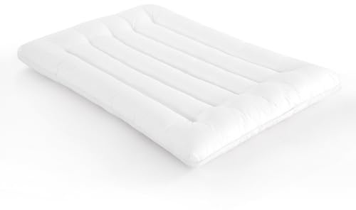 TOPROUD Ultraflaches Kissen Zum Schlafen, DüNnes Kissen FüR RüCkenschläFer, 6.5 cm-Hohes BauchschläFerkissen, Schlankes Bettkissen Zur Linderung Von Nackenschmerzen (Queen-Size, 80 * 40 cm)