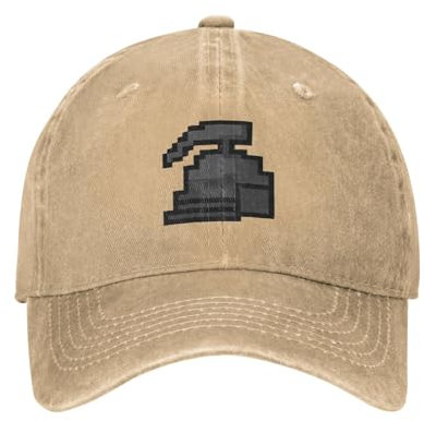 RTEFDVB Summer Essential Old School -Scapes Ironman Mode Baseball Cap Vintage Distressed Denim Washed OSRS Game Sun Cap Men Women Outdoor Gift Hat for Dad