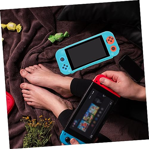 DIYEAH 1 Custodia Protettiva Per Console Portatile Antiurto Con Maniglia Protettiva Morbida E Trasparente Per Console In Gel Silice