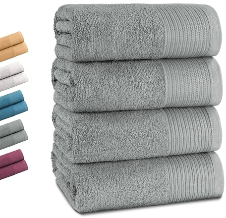 Montafox Duschtuch 140 x 70 cm 100% Baumwolle Badetuch Handtuch saugfähig | 500 g/m², OEKO-TEX, ringgesponnen, schnelltrocknend, Sauna, Fitness, Wellness, Strand, Pool, Handtücher