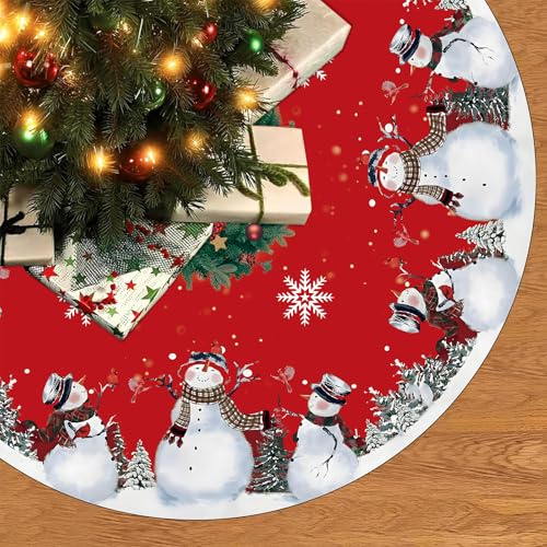 Weihnachtsbaum Decke 120cm Weihnachtsbaumdecke Rund Christbaumdecke Tannenbaum Decke Baumdecke Weihnachten Rock Weihnachtsbaum Teppich Rund Unterlage Weihnachtsbaumrock(04)