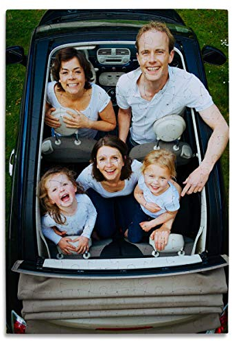 Magnetisches Fotopuzzle - Mit eigenen Bildern und Motiven selbst gestalten - 120 Teile (ca. 29 x 20 cm) - Magnetpuzzle für Kühlschrank oder Tafel