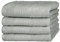 Merana Rome Handtuch Set | saugstark, weich und fusselfrei | Frottier Luxus Qualität | 100% Baumwolle | Oeko-TEX | 590 GSM (Dolphin Grey, 4 x Gästetücher (30x50cm))
