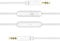 BESTGOT Audio Cable with Microphone Volume Control Aux Cord 3.5mm (4.3ft / 1.3m) for PS4 Controller, Headphones, Tablet PC, Computer, Laptop,Car,Mobile Phone and More (1 Pack White)