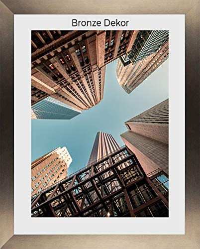 Bilderrahmen Diamond 40x50 cm Bronze Optik ideal für Diamond Painting mit 1mm klarem Kunstglas