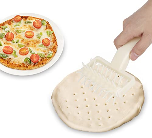 Rodillo De Masa De Pizza De Plástico, Sacabocados Rodillo Para Masa, 8.3 × 4.7 in Picos De Rodillo De Pizza, Herramienta De Acoplamiento De Pizza Para Pastelería, Galletas, Pan, Pastel