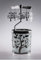 Kerzenfarm Hahn Dome Light Porzellan Windlicht, Glas, Weiss, 6 x 6 x 7 cm