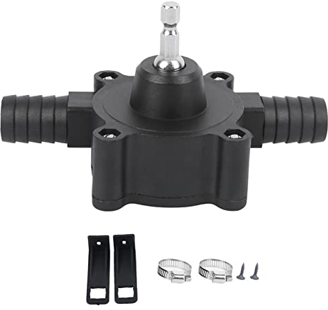 Oumefar Electric Drill Pump, Light Weight Self Priming Mini Centrifugal Water Transfer Pump for Home Pool Water Tank