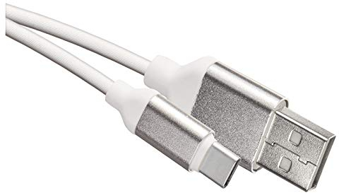 EMOS Cable de Carga rápida USB-C a USB 2.0 de Carga rápida de 2,4 A Tipo C para Carga rápida y Transferencia de Datos de 480 Mbps, 1 m, Color Blanco