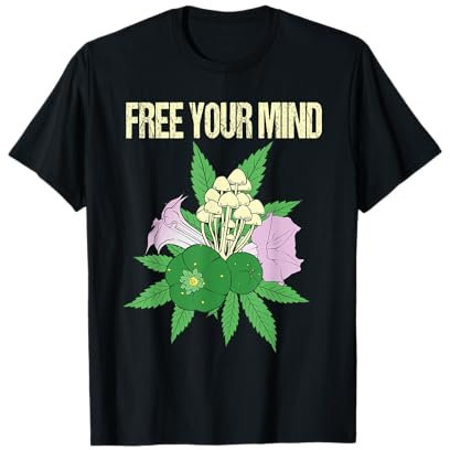 Peyote Kaktus Meskalin Psychedelic Entheogene Nachtschatten T-Shirt