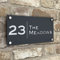 The House Sign Company - Notting Hill House Name Plaques for Outside - Personalised Weatherproof Door Sign House Number for Home