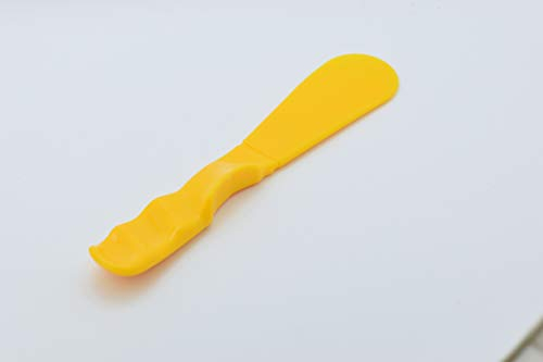 Dental Alginate Plaster Mixing Spatula Finger Grip Handle Plastic Yellow New (3 Pcs)