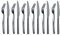 Set Di Coltelli Da Bistecca 12 Pezzi,Set Di 6 Forchette E 6 Coltello Da Tavola In Acciaio Inossidabile Premium,coltelli da bistecca forchette da bistecca per 6 persone (Nero Lucido)