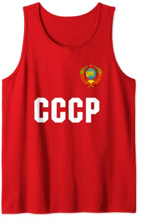 Russia CCCP UdSSR Russland Fussball Trikot T Shirt Tank Top