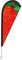 Vispronet Beachflag Erdbeeren versch. Bodenelemente - Höhe 2,04 m - Indoor- & Outdoor (Erdspieß, Bild)