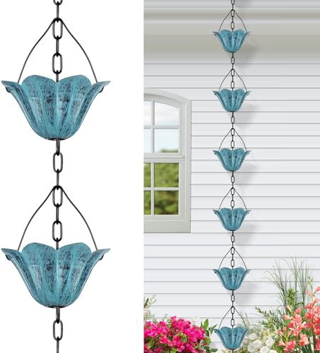 Tfro & Cile Regenrinnen-Regenrinne Tulpe Outdoor blau Downspout Ersatz