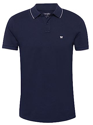 Wrangler Herren Polo Shirt Black Shirt