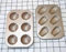 NA Madeleine-Kuchenformen 2 stück Madeleine-Kuchenformen aus Kohlenstoffstahl – 1 Banane + 1 Schale