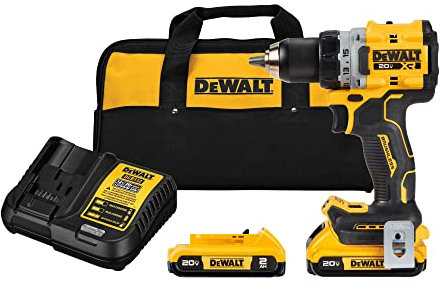 Dewalt DCD800D2 20V MAX XR Brushless Lithium-Ion 1/2 in. Cordless Drill Driver Kit with 2 Batteries (2 Ah)