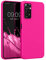 kwmobile Carcasa Compatible con Xiaomi Redmi Note 11 Pro/Note 11 Pro (5G) / Note 12 Pro (4G) Funda - Case TPU y Silicona antigolpes - Apto Carga inalámbrica - Rosa neón
