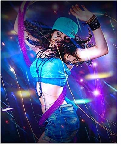 Fouet à Fibre Optique à LED de 1,8 m, pour Danser, Pivotant à 360°, Lumière Super Lumineuse pour fête, Musique, Spectacle Battery