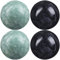 Healifty Baoding Balls Packung Mit 4-1. 4 Zoll Chinesische Bälle Für Die Hand Glockenspiel Chinesische Gesundheitsübungs-Massagebälle (Grün Schwarz), 314.0 grams, 1.0 stück