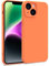 MyGadget Coque Compatible avec Apple iPhone 14 - Case TPU Souple & Soft avec Doublure Microfibre - Cover Protection Extra Fine & Légère Orange