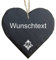 homeyourself - Schieferherz Schiefer Schild personalisiert mit Druck/Wunschtext - Türschild mit Wappen - individualisiert