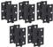 HANDLEZONE® Door Hinges 5 Pairs 76mm / 3 inch Ball Bearing, with Screws - Black Matt