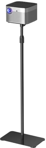 suptek Support de projecteur au Sol, Hauteur Réglable de 1 015 à 1 385 mm, Support de Plafond Universel pour Projecteur, Rotation à 360 degrés, Supporte jusqu'à 2 kg PR001F