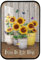 Zomyto Joli hérisson en cristal - Peinture sur porcelaine - Portrait d'animal rétro - Poster amusant avec couronne de fleurs - Impression d'art pour décoration de chambre d'enfant - 30,5 x 20,3 cm