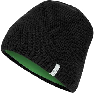 DRASSN Mütze Herren/Damen Tännesberg - 100% Merino Wolle - Made IN Germany (Schwarz)
