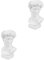IMIKEYA 2 Stück David Kopf Vase, griechische David Statue Blumenvase, Harz David Büste Deko Skulptur Vase Blumentopf griechischer Statue Vase Wohnzimmer Deko