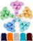 QMAY DND Würfel, 5x7 Set (35 Stück) Vintage Gravur Serie Polyedrische Würfel Set, für Dungeon and Dragons MTG Tischspiele RPG DND D4 D6 D8 D10 D% D12 D20