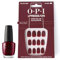 OPI xPRESS/ON Press On Nails & Cuticle Oil, 30 Pcs Reusable False Nails with up to 14 Days of Wear, Deeply Nourishing Cuticle Oil, Gel-Like Salon Manicure, Vegan, Malaga Wine Red Nail Polish