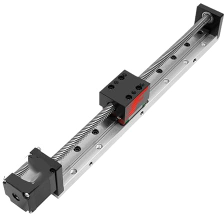 bexen Kugelgewindetrieb Mutter numerische Steuerteile 50 ~ 300 mm Mini Linearschraube Blei Führungsschiene Bühnenantrieb Linearschieber Bewegungstisch 14 Schrittmotor (Farbe: Tr8-4, Größe : 250 mm)