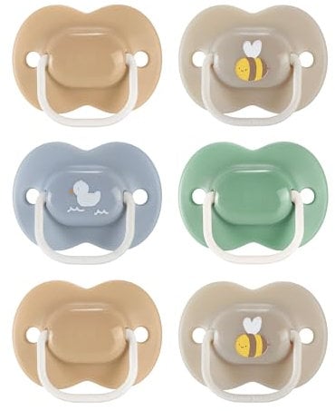 Tommee Tippee Anytime Soothers, 18-36m, 6 Pack, Symmetrical Teat Sits Anyway Up, BPA-Free Silicone Dummy, Orthodontic Design